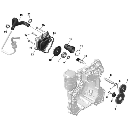 Thermostat Cover by Can-Am 420922157 OEM Hardware 420922157 Off Road Express Peach St
