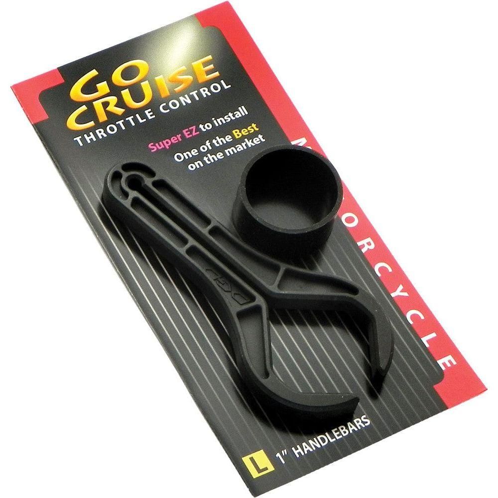 Throttle Control for 1in Bars by Go Cruise GC25BK Throttle Lock / Boss