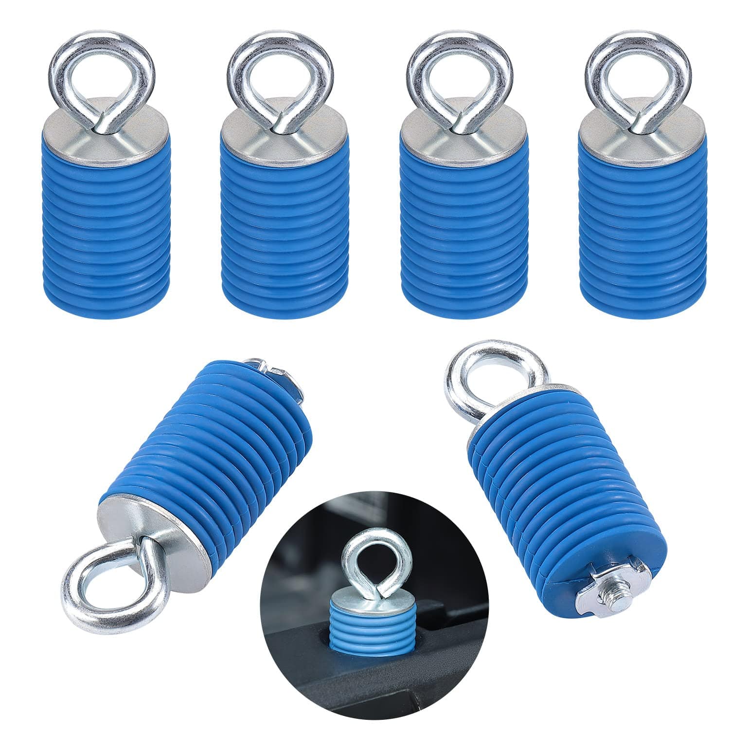 Tie Down Anchors with 1-7/16" Hole for Ranger/ General (6 Pcs) by Kemimoto B0108-02301BL Tie Down Mount B0108-02301BL Kemimoto
