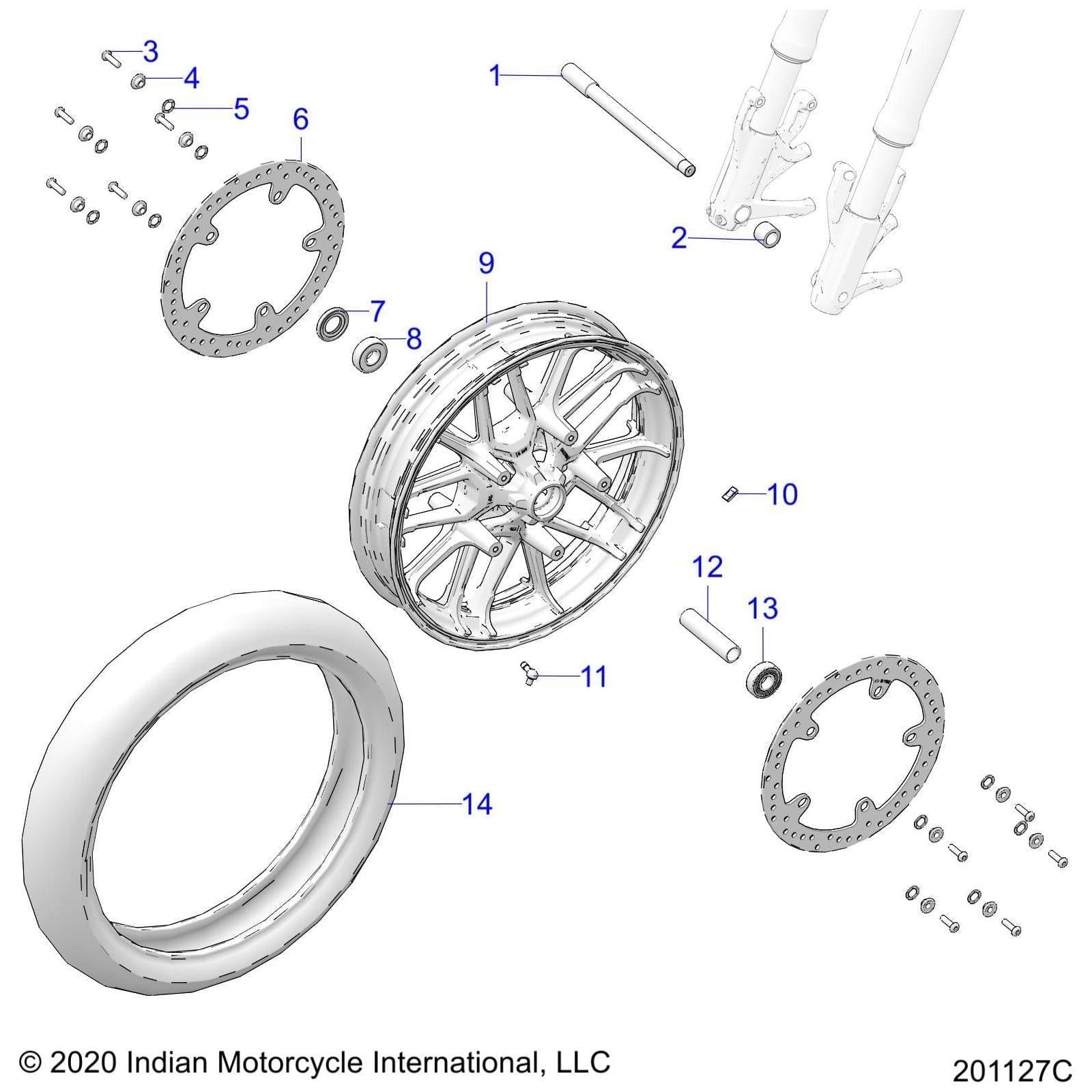 Tire-Ft,130/60B19 66H Crstc by Polaris 5418862 Tire