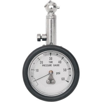 Tire Gauge 60PSI - 45 Degrees by Drag Specialties 0363-0018 Air Pressure Gauge