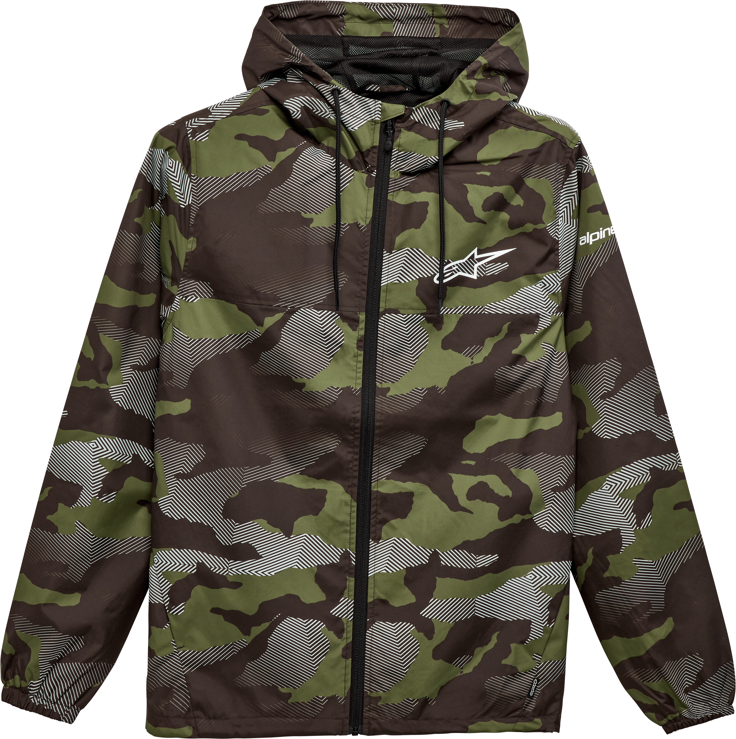 Western Powersports Jacket Camouflage / 2X Treq Windbreaker By Alpinestars 1232-11020-633-XXL