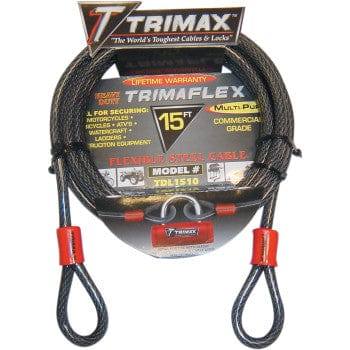 Trimaflex™ Max Security Braided Cable 15' by TRIMAX TDL1510 Cable Lock