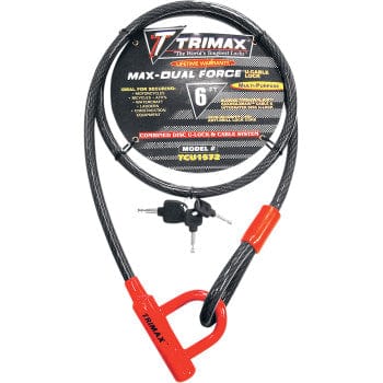 Trimaflex™ U-Lock and Cable Locks 72" by TRIMAX TCU1572 Cable Lock