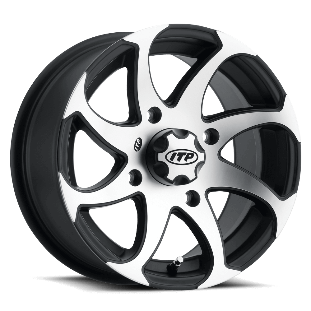 Twister® 14x7 Machined Wheel by ITP 1422328536BR Non Beadlock Wheel 57-86601R Tucker Rocky Drop Ship