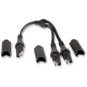 Unfused SAE Y-Splitter Charger Cord 12" by Tecmate O-15 Battery Charger Accessory