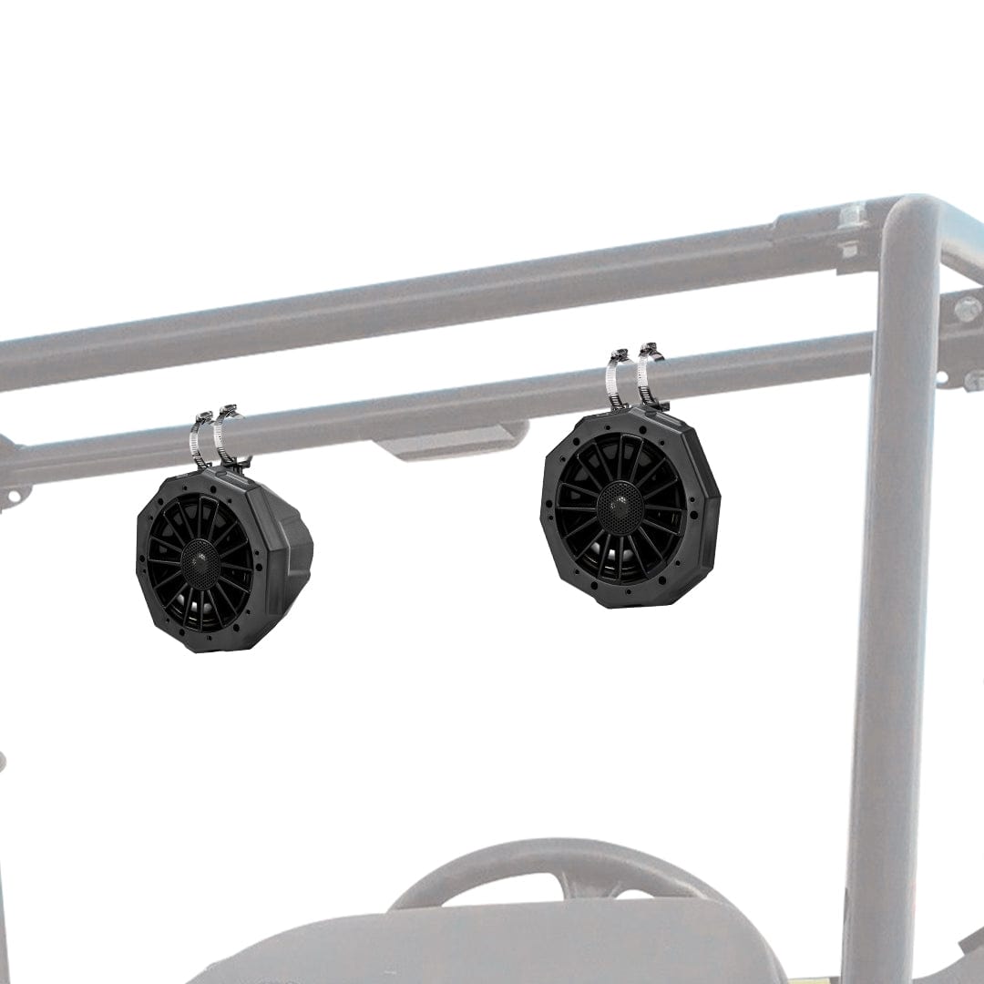 Universal 6.5" Speaker Cage Swivel Pods with 1.75 to 2" Mounting Clamps by Kemimoto B0104-00301BK Pod / Cage Speaker B0104-00301BK Kemimoto