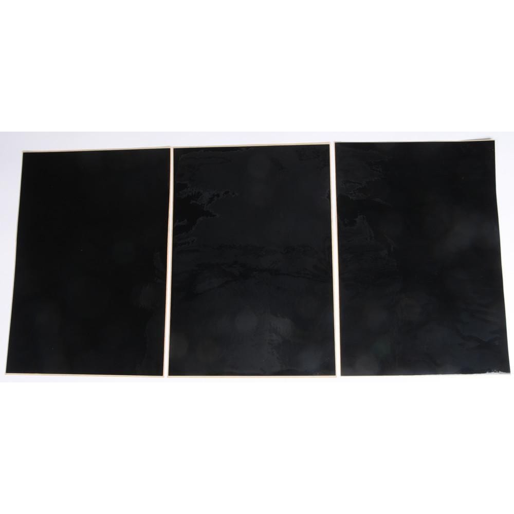 Universal Number Plate Black 3/Pack By D'Cor 40-80-107 Number Plate 862-100BK Western Powersports