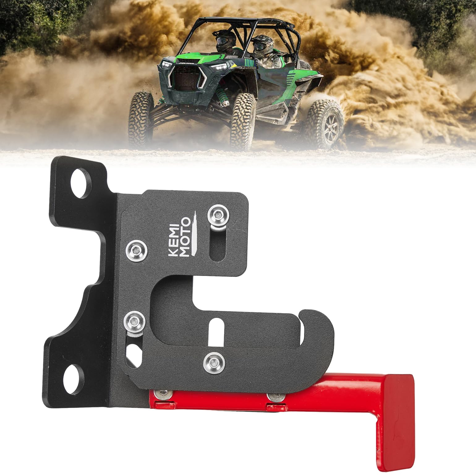 Upgraded Spring Parking Brake For Polaris RZR by Kemimoto B0214-00901BK Parking Brake B0214-00901BK Kemimoto