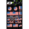Usa Sticker Sheet By D'Cor