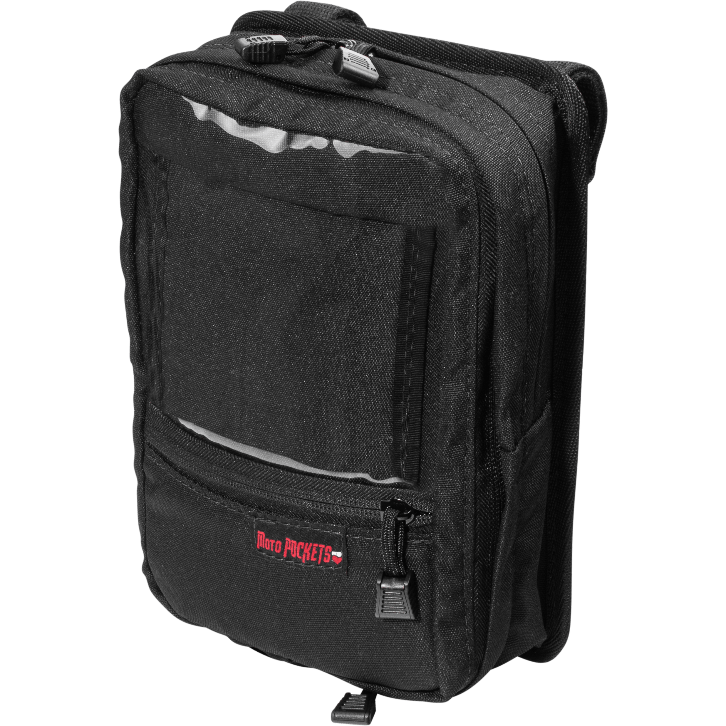 Utility Bar Bag Black 7.5X10.5X3 by Moto Pockets 40003BLK Handlebar Bag