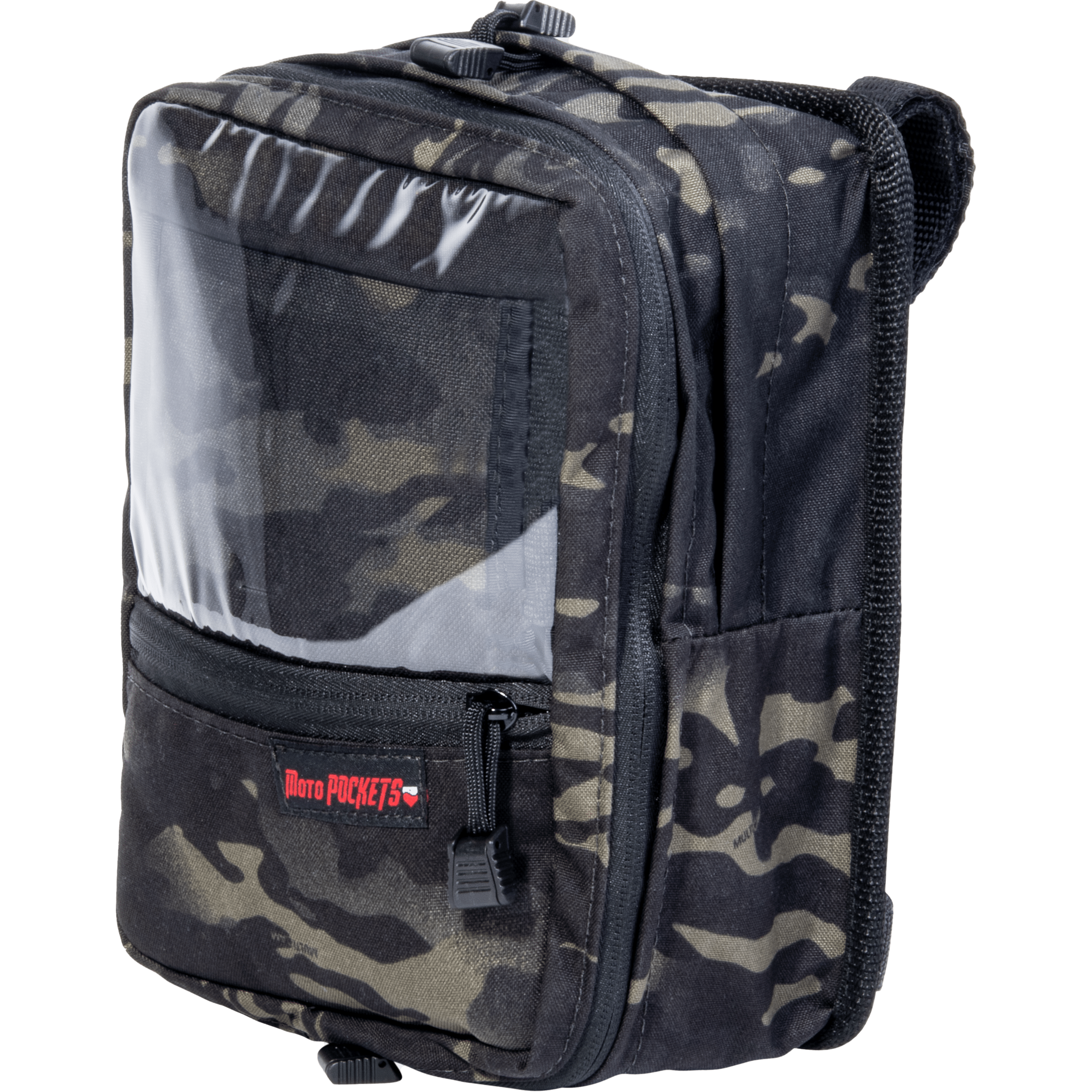 Utility Bar Bag Black Camo 7.5X10.5X3 by Moto Pockets 40003BLKCAMO Handlebar Bag