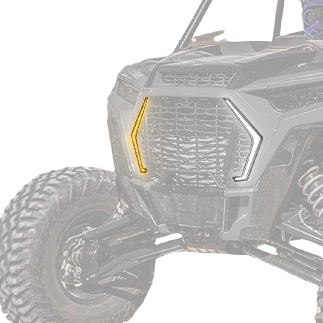 UTV Front Turn Fang Light Set Fit 2019+ Polaris RZR XP 1000/ Turbo S by Kemimoto B0803-00501 Turn Signal Kit B0803-00501 Kemimoto
