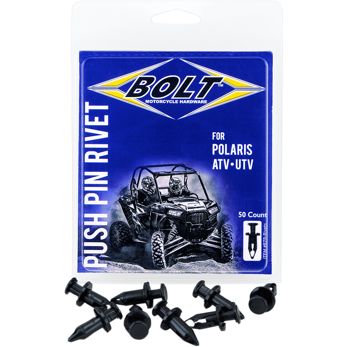 Utv Pry Rivet Set By Bolt RZR-RIVETS Nylon Rivets 0521-1511 Parts Unlimited