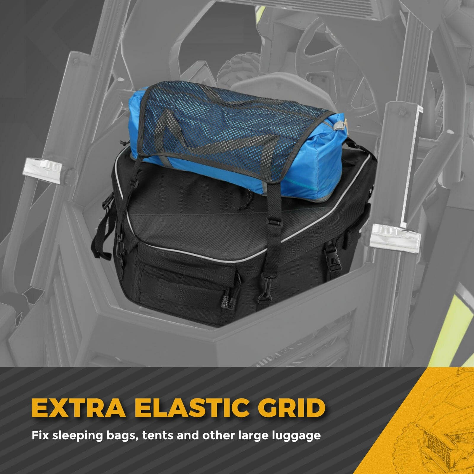 storage bags for tents Polaris RZR 30L Rear Storage Cargo Bag Cooler Bag