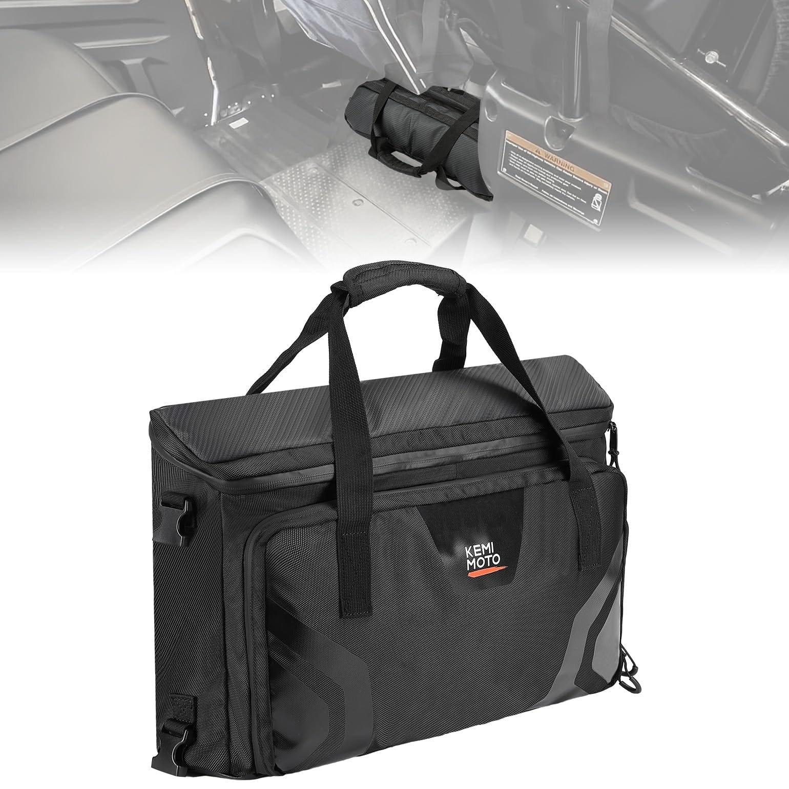 UTV Tool Bag, 16L Storage Bag for Pioneer 1000-6 (Under Seat) by Kemimoto B0113-15501BK Tool Bag B0113-15501BK Kemimoto