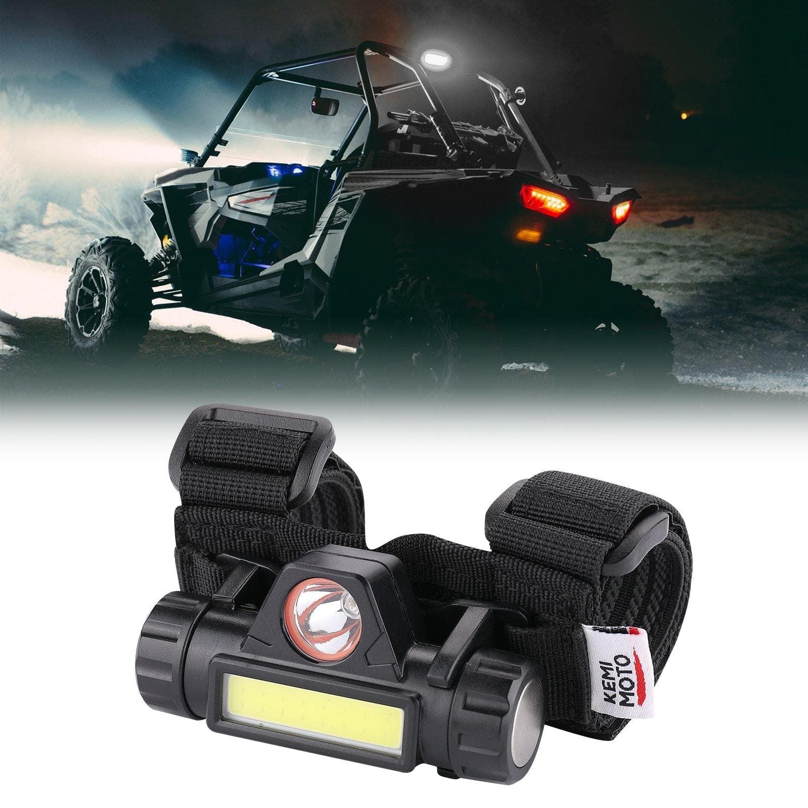UTV Universal Interior Lights for 1.25-2" Roll bar by Kemimoto B0801-00801 Dome Light B0801-00801 Kemimoto