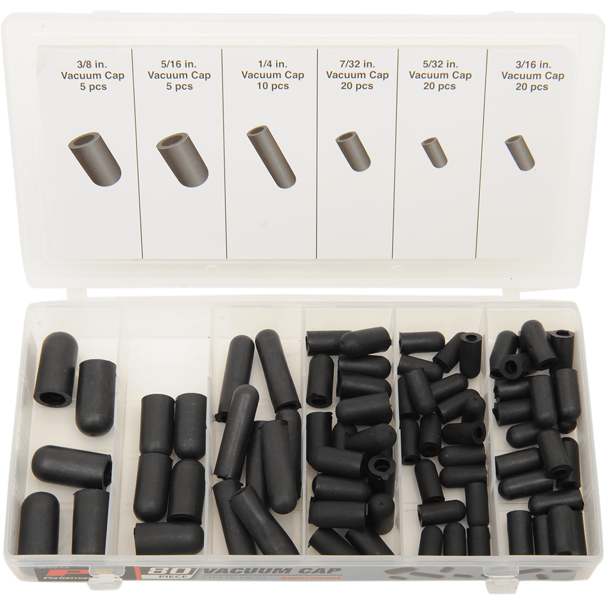 Vacuum Cap Assortment By Performance Tool W5232 None 2402-0147 Parts Unlimited
