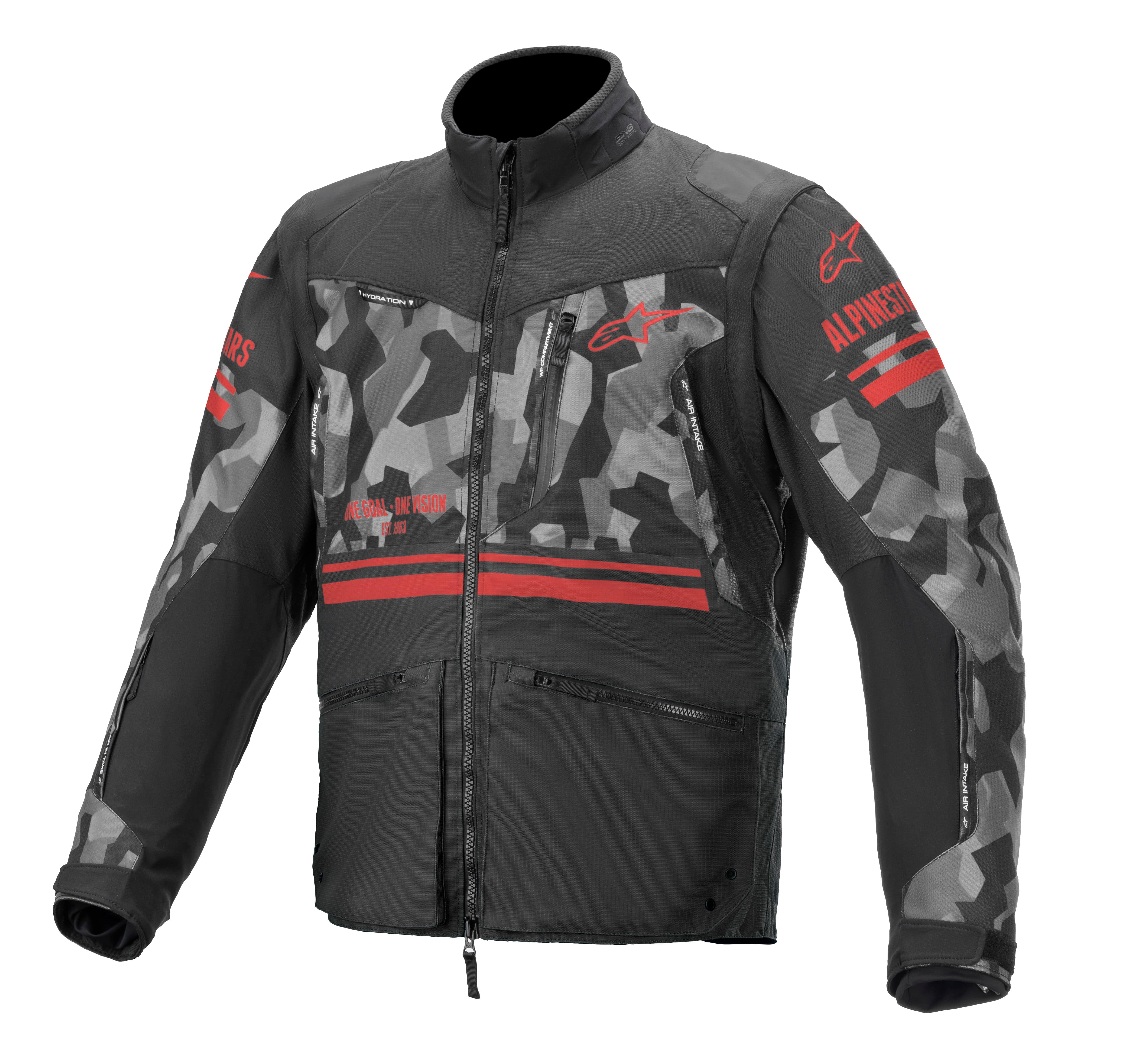 Western Powersports Jacket Grey Camo/Fluorescent Red / 2X Venture R Jacket By Alpinestars 3703019-9133-2XL