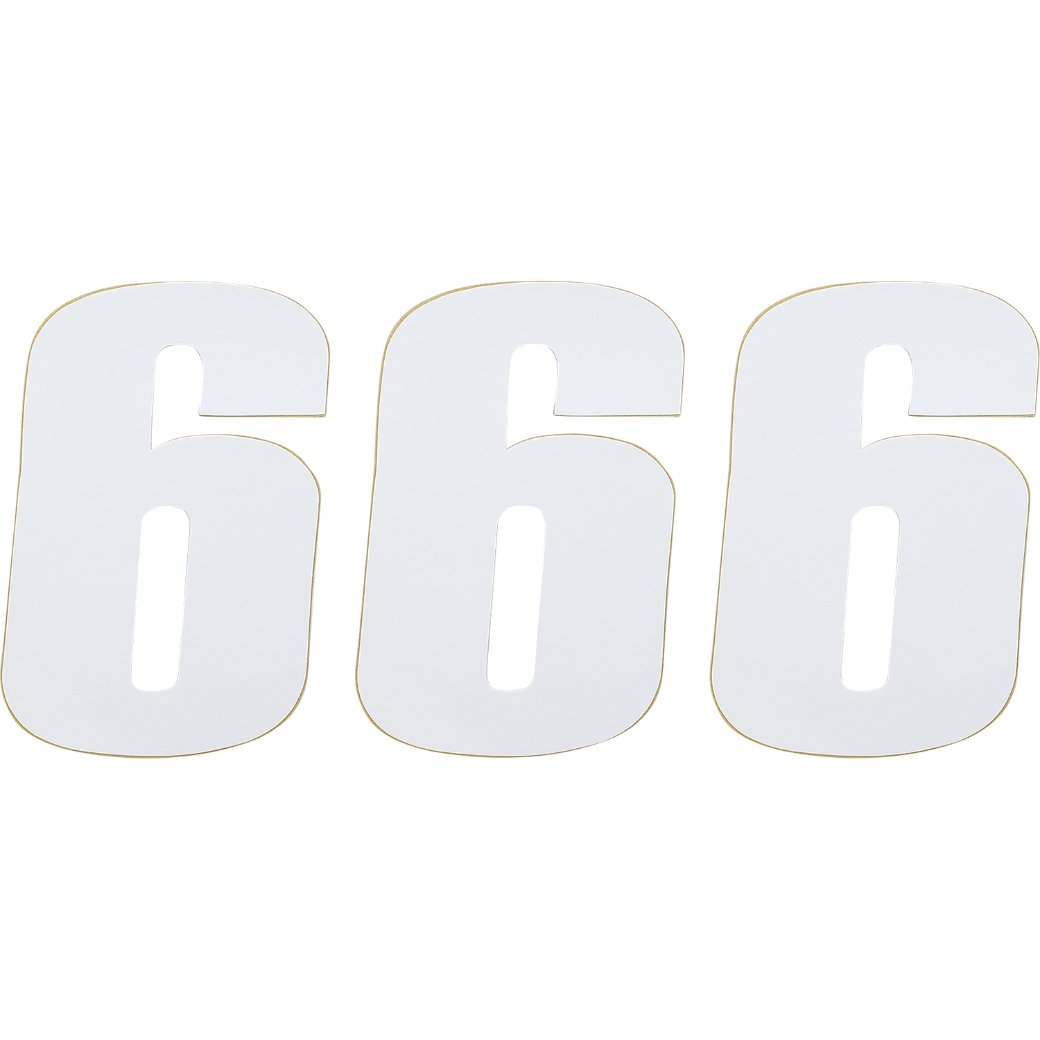 Vinyl Race Numbers By Moose Racing 80006 Number Set 4310-0656 Parts Unlimited
