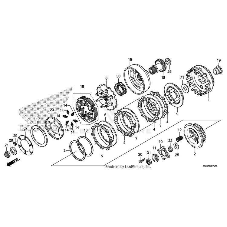 Washer, Thrust (29X40X2) by Honda 90457-HN2-000 OEM Hardware 90457-HN2-000 Off Road Express Peach St