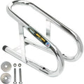 Wheel Chock - Permanent - Chrome - 3-1/2" by PINGEL