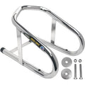 Wheel Chock - Permanent - Chrome - 6-1/2" by PINGEL