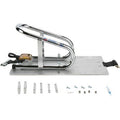 Wheel Chock - Series E-Track - Recessed - Removable - Chrome - 3-1/2" by PINGEL