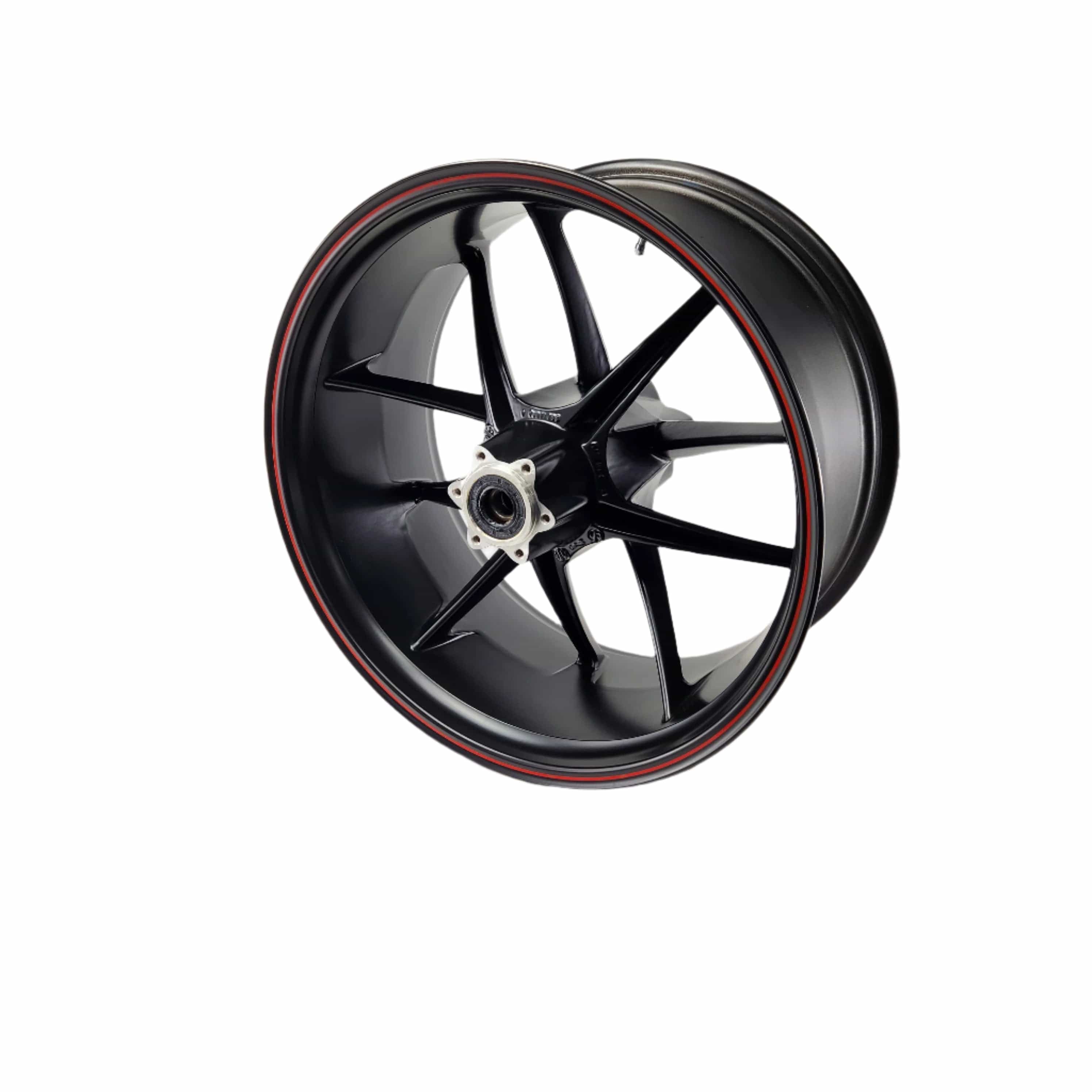 Wheel, Rear, Cast, Black/Red | [Incl. 3-8,11,12][Hammer S][Sport Intl] by Polaris 1521319-1312 Wheel