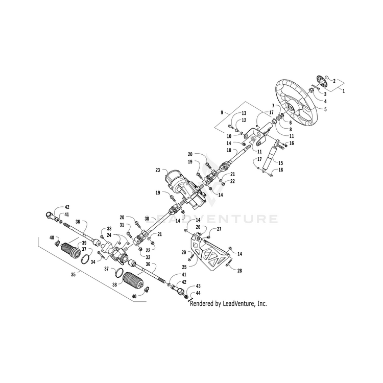 Wheel, Steering By Arctic Cat 0405-398 OEM Hardware 0405-398 Core Power Equipment