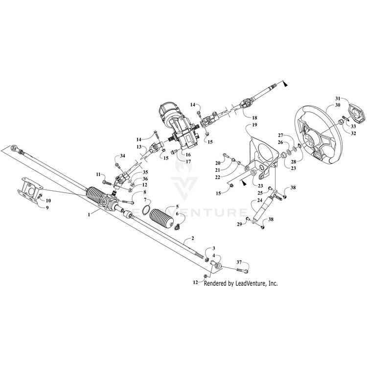 Wheel,Steering By Arctic Cat 0405-572 OEM Hardware 0405-572 Core Power Equipment