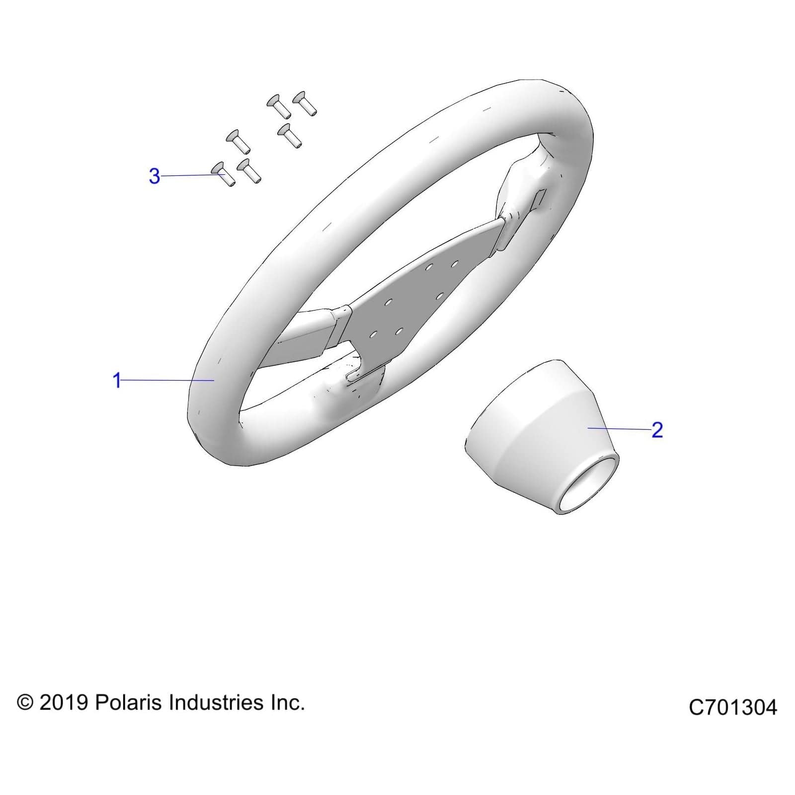 Wheel-Steering by Polaris 1830040 OEM Hardware P1830040 Off Road Express