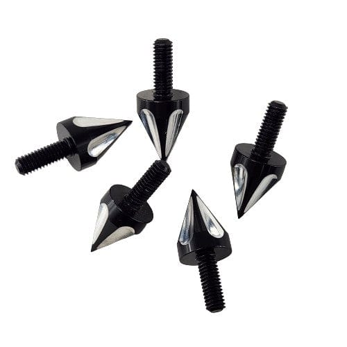Off Road Express OEM Screw Windshield Spike Bolts Black Set of 5 by Witchdoctors IND-WSCCB