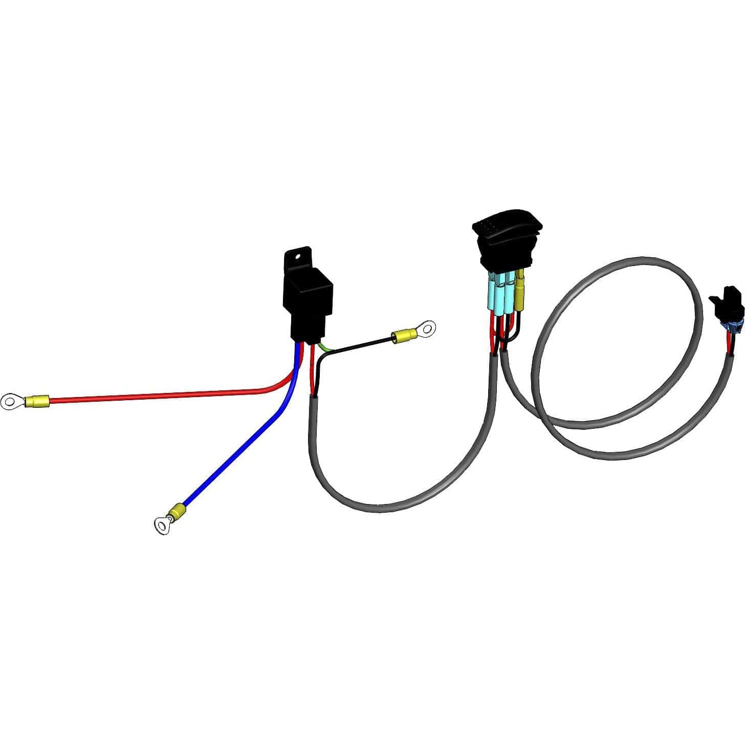 Wire Harness Hydraulic Plow Actuator by KFI 1475855 Plow Wiring 1475855 Western Powersports