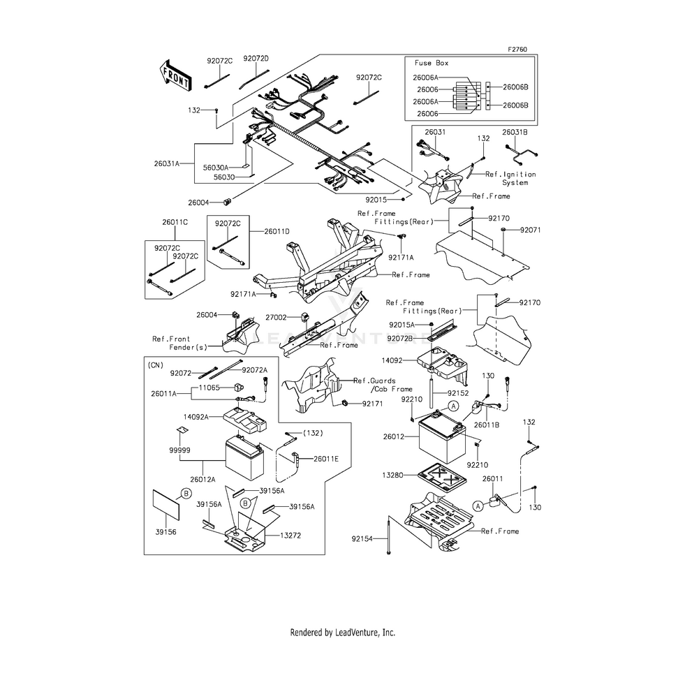 Wire-Lead,Head Lamp,L by Kawasaki 26011-0842 OEM Hardware 26011-0842 Off Road Express Peach St