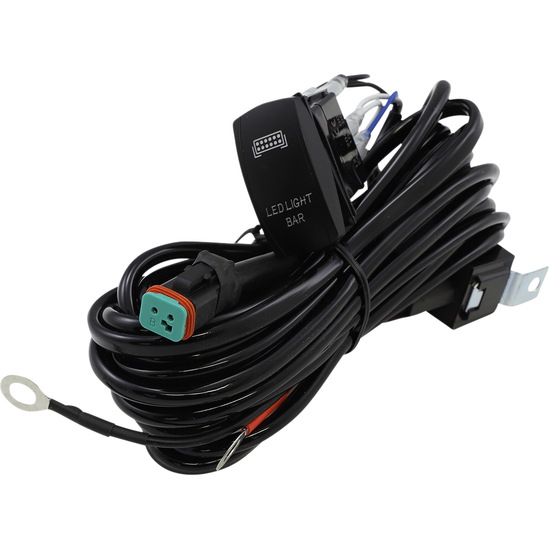 Wiring Harness With Rocker Switch By Brite-Lites BL-WHHDR Light Wire Adapter 2050-0424 Parts Unlimited
