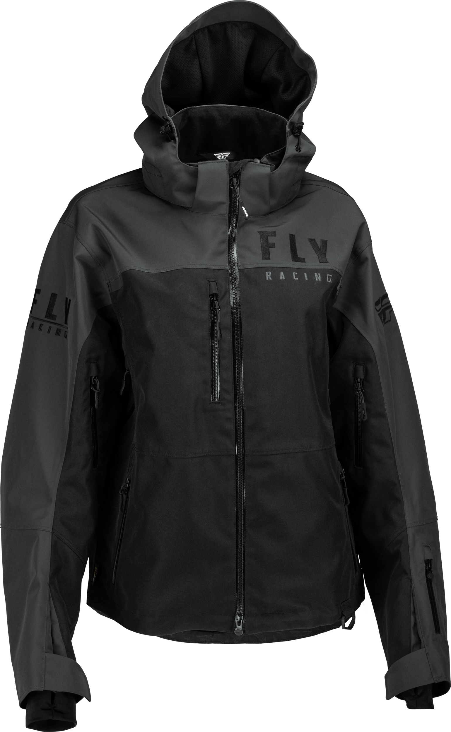 Western Powersports Jacket Black/Grey / 2X Women's Carbon Jacket By Fly Racing 470-45002X