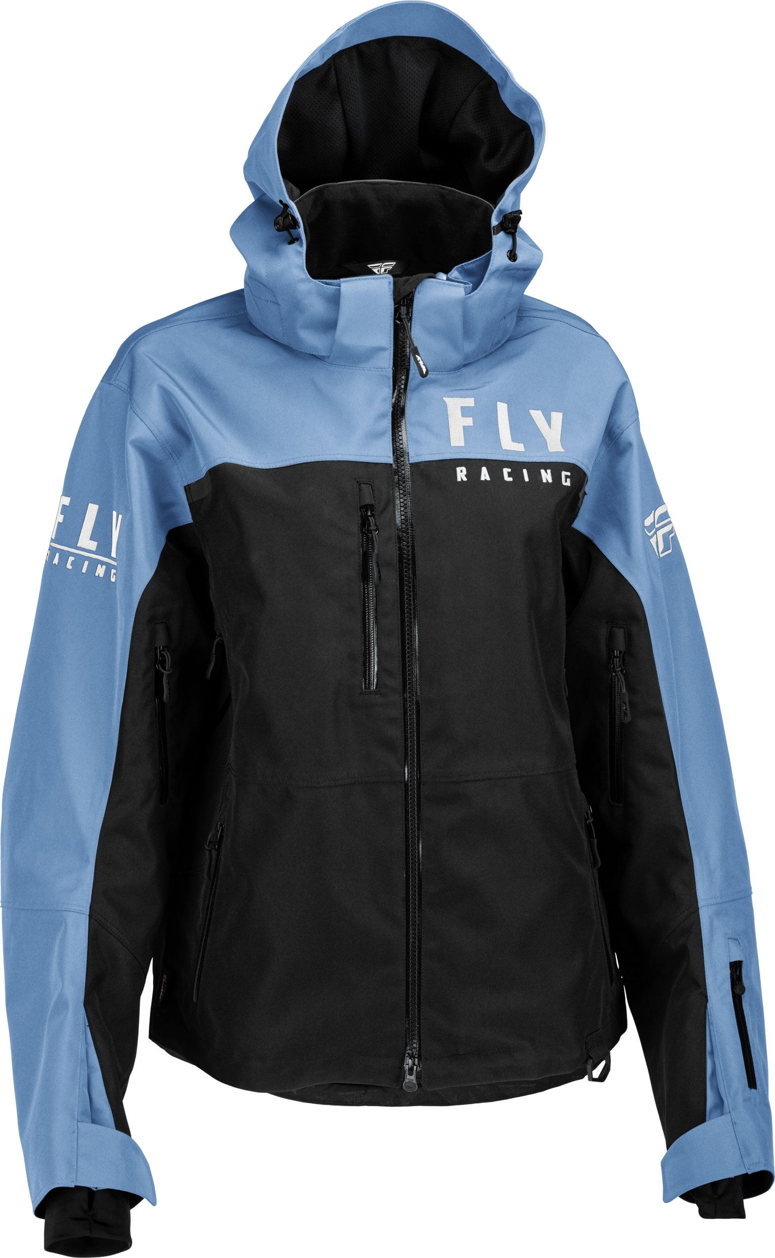 Western Powersports Jacket Black/Blue / 2X Women's Carbon Jacket By Fly Racing 470-45012X