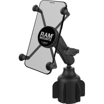 Parts Unlimited Device Mount Adapter X-Grip® Large Phone Mount with Stubby™ Cup Holder Base by Ram Mounts RAP-B-299-4-UN10U
