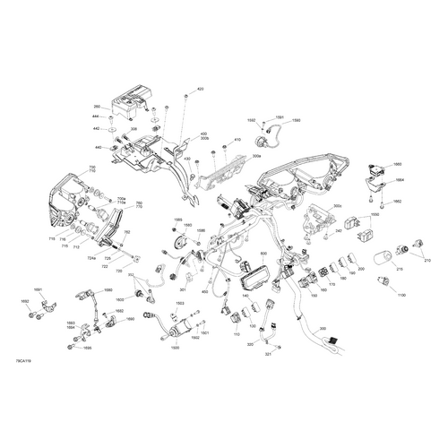 Yaw Sensor Support by Can-Am 710006501 OEM Hardware 710006501 Off Road Express Peach St