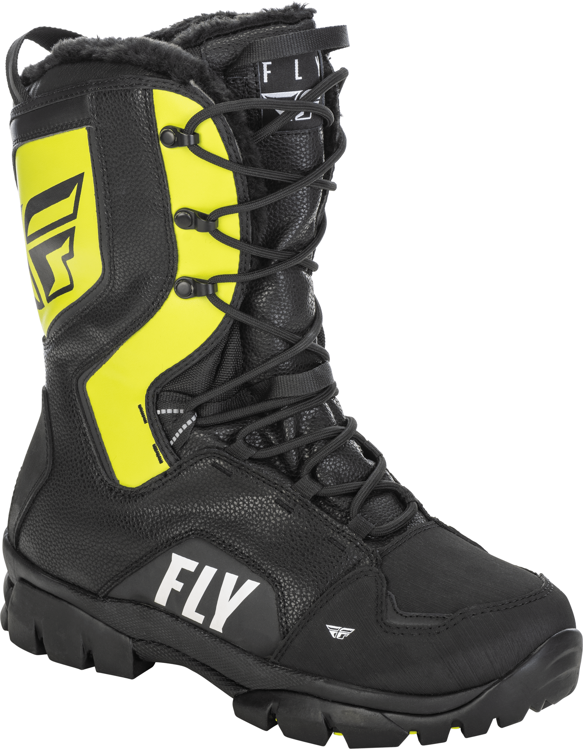 Western Powersports Boots Black/Grey/Hi-Vis Yellow / 6 Youth Marker Boot by Fly Racing 361-97306