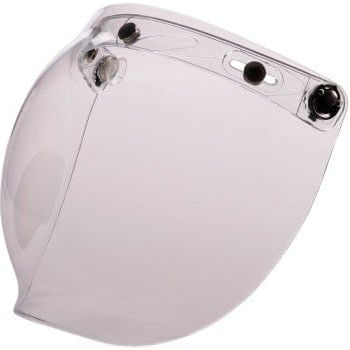 Parts Unlimited Helmet Shield Clear 3 Snap Flip Up Bubble Shield by Z1R