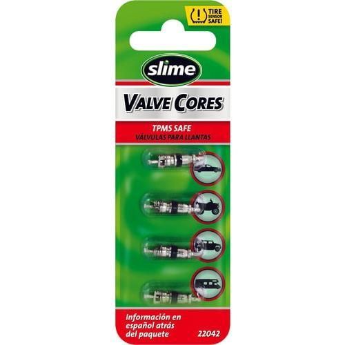 4/Pc Valve Cores Short by Slime 22042 Tire Repair