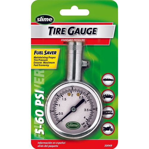 5-60 Psi Dial Gauge W/Bleed Valve Chrome by Slime – Witchdoctors