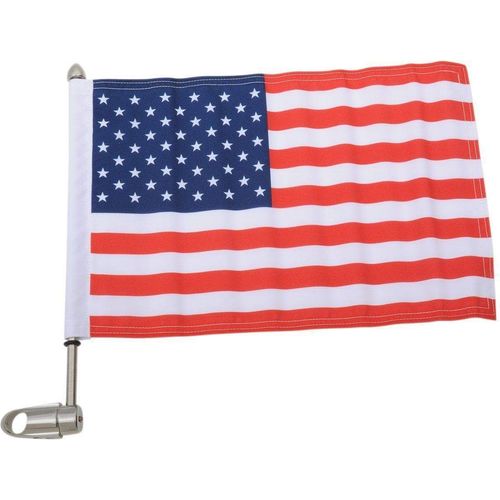 .765 in. Extended Style Indian Rack Flag Mount w/10 in.x15 in. Flag by Pro Pad