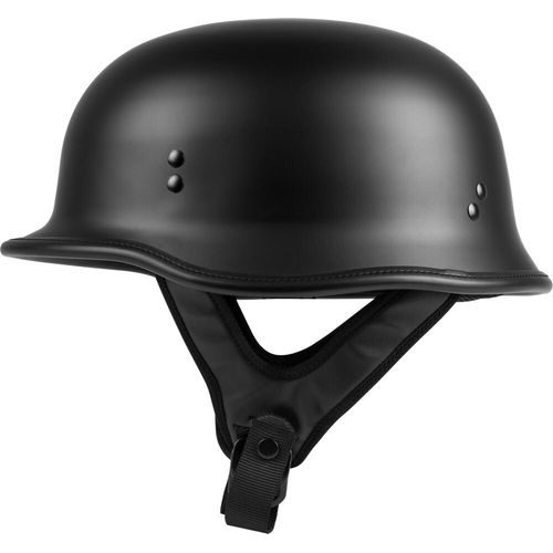 Western Powersports Drop Ship Half Helmet XS / Matte Black 9mm German Beanie Helmet by Highway 21 77-1001XS