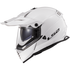 LS2 USA Full Face Helmet Adventure Helmet Solid - Gloss White - Blaze by LS2