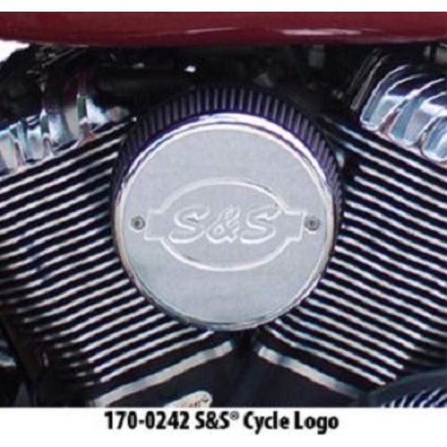 Air Cleaner Logo, Chrome Cover by S&S Cycle