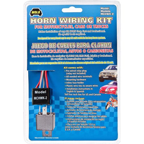 Autozone Air Horn Air Horn Wiring Harness Universal by WOLO MCHWK-2
