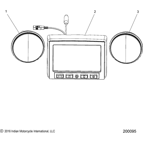 Asm-7Inch Display Ind Wmaps by Polaris 3280839 Dash Display